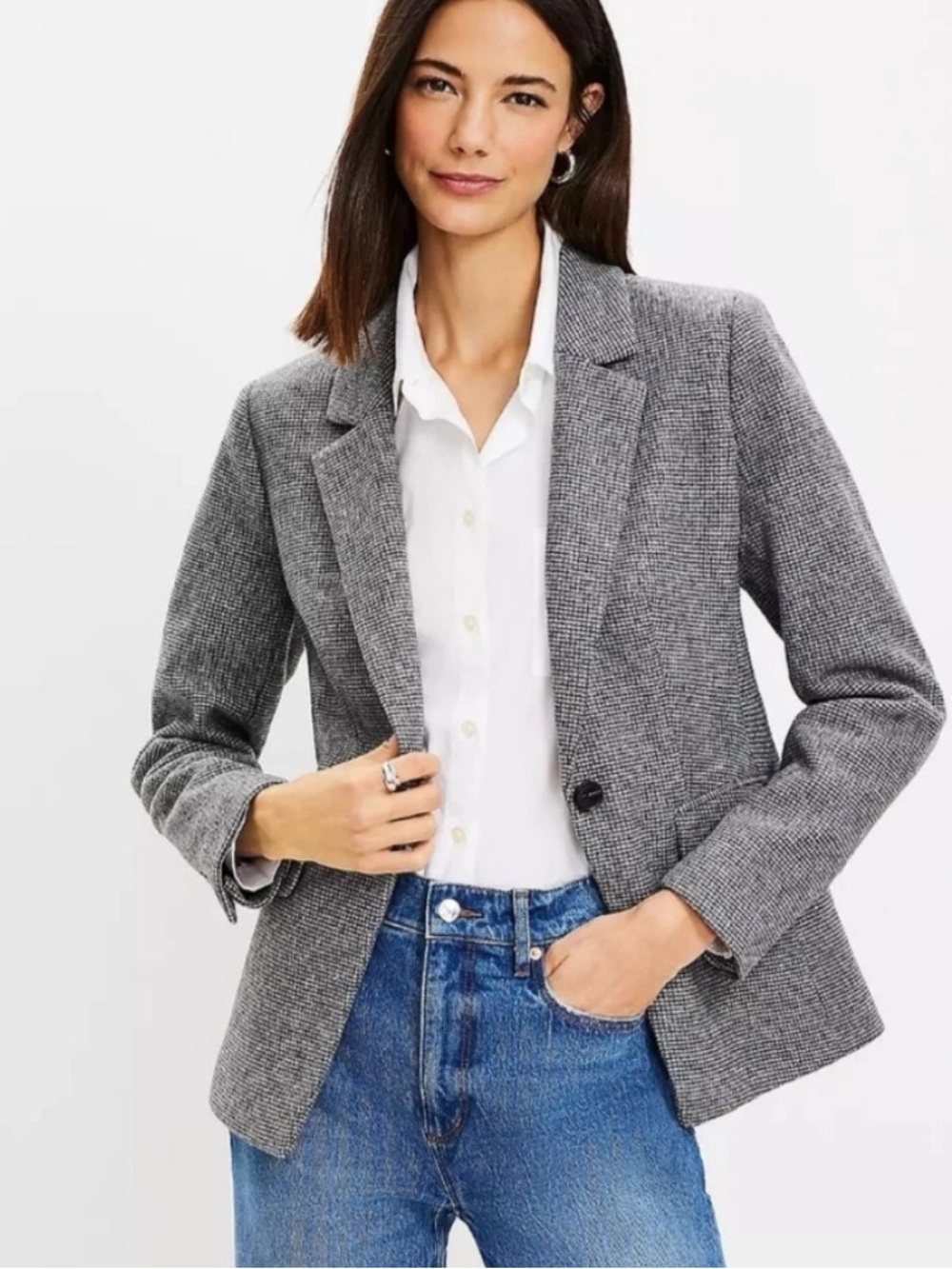 Loft Brushed Knit Blazer